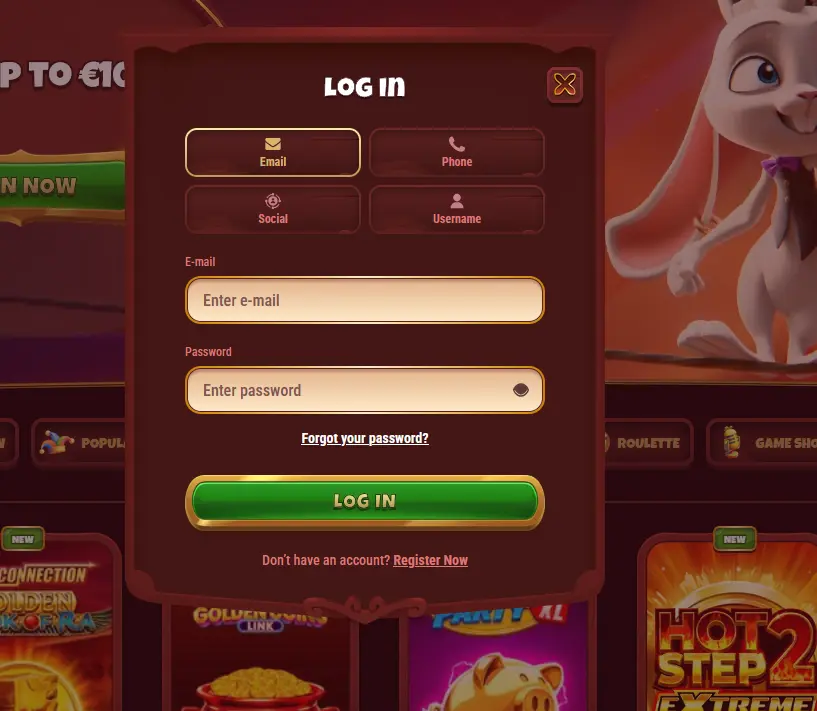 Přihlášení do Magius Casino – vstup k 12 000+ hrám a bonusům